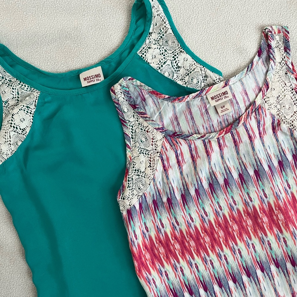 Mossimo Supply & Co dressy tank tops bundle size S & XS